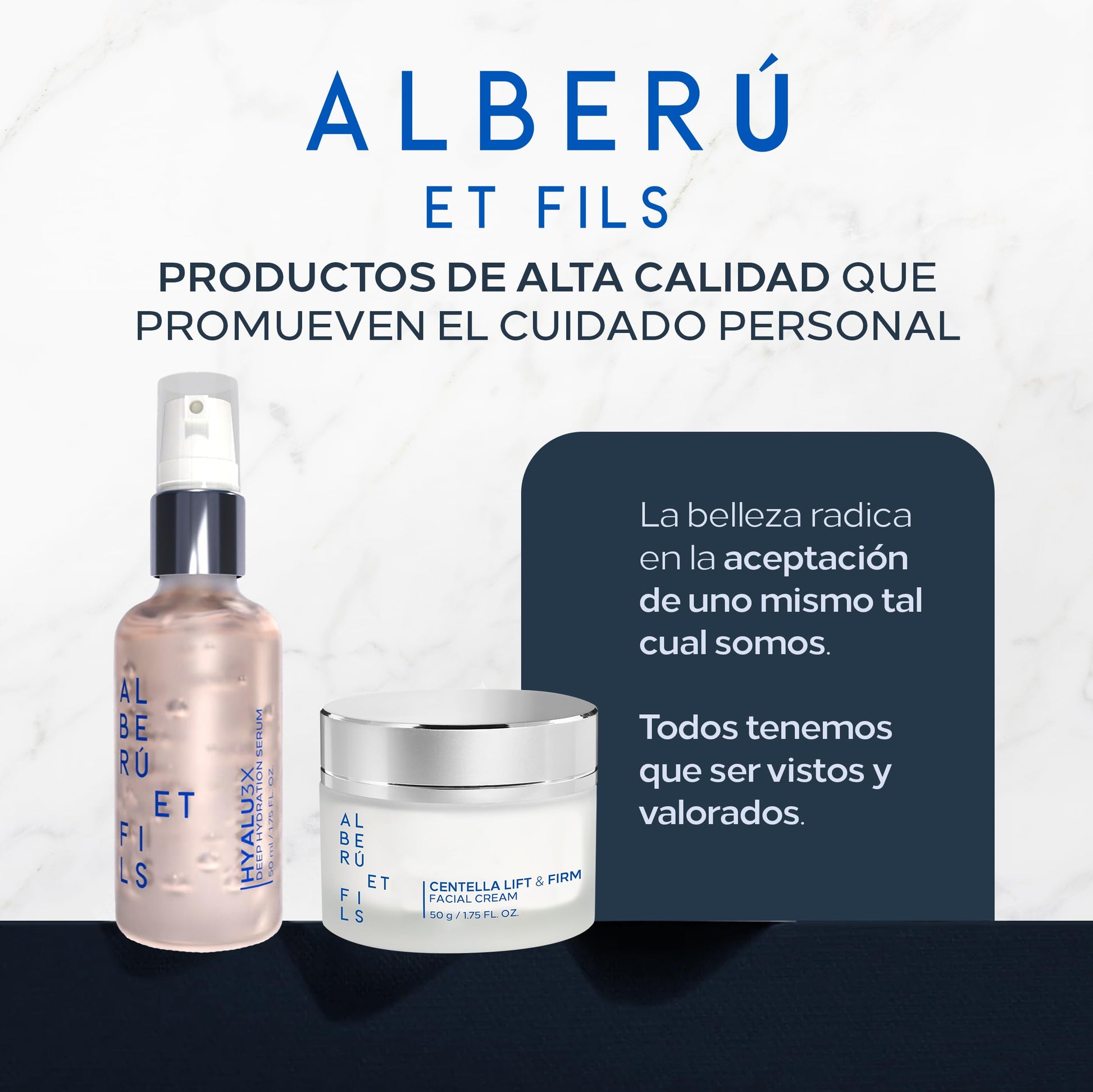 Crema Hidratante Facial CENTELLA LIFT & FIRM | Con Nanopartículas de Centella Asiática y Liposomas - 50g | Sin Aroma | Hidratante Ideal para Todo Tipo de Piel - Skin care Diario | ALBERÚ ET FILS