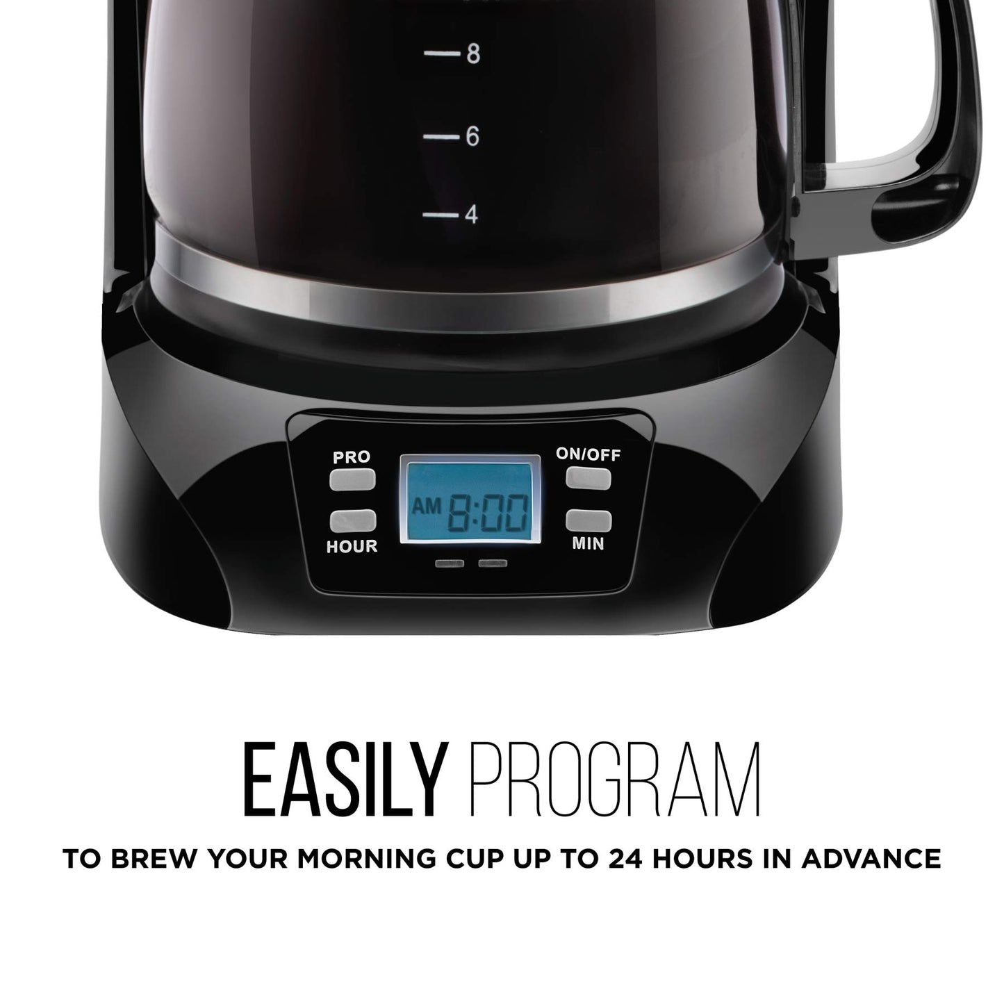Chefman | Cafetera Programable | 12 tazas | Goteo | Filtro Reutilizable | Acero Inoxidable