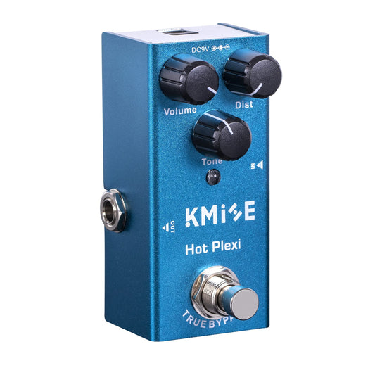 lotmusic Pedal de efectos de guitarra eléctrica Mini tipo único DC 9V True Bypass (Hot Plexi)