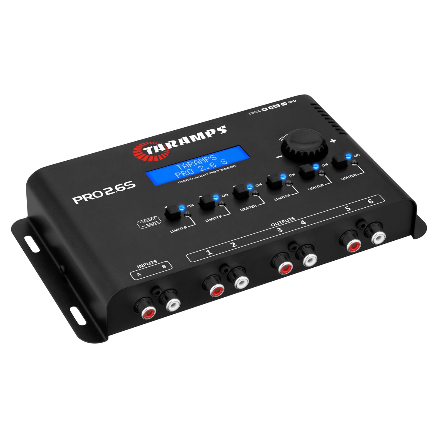 Taramp's - Procesador de audio digital para automóvil con 2 entradas DSP y 6 salidas independientes con ecualizador paramétrico de 3 bandas