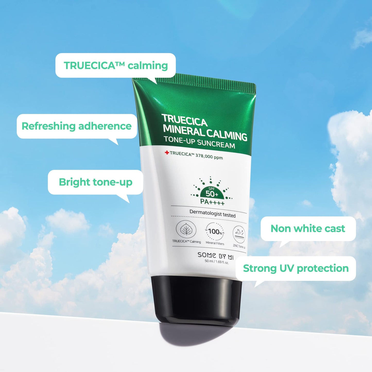 Crema Solar Mineral Calmante SOME BY MI Truecica Tone-up