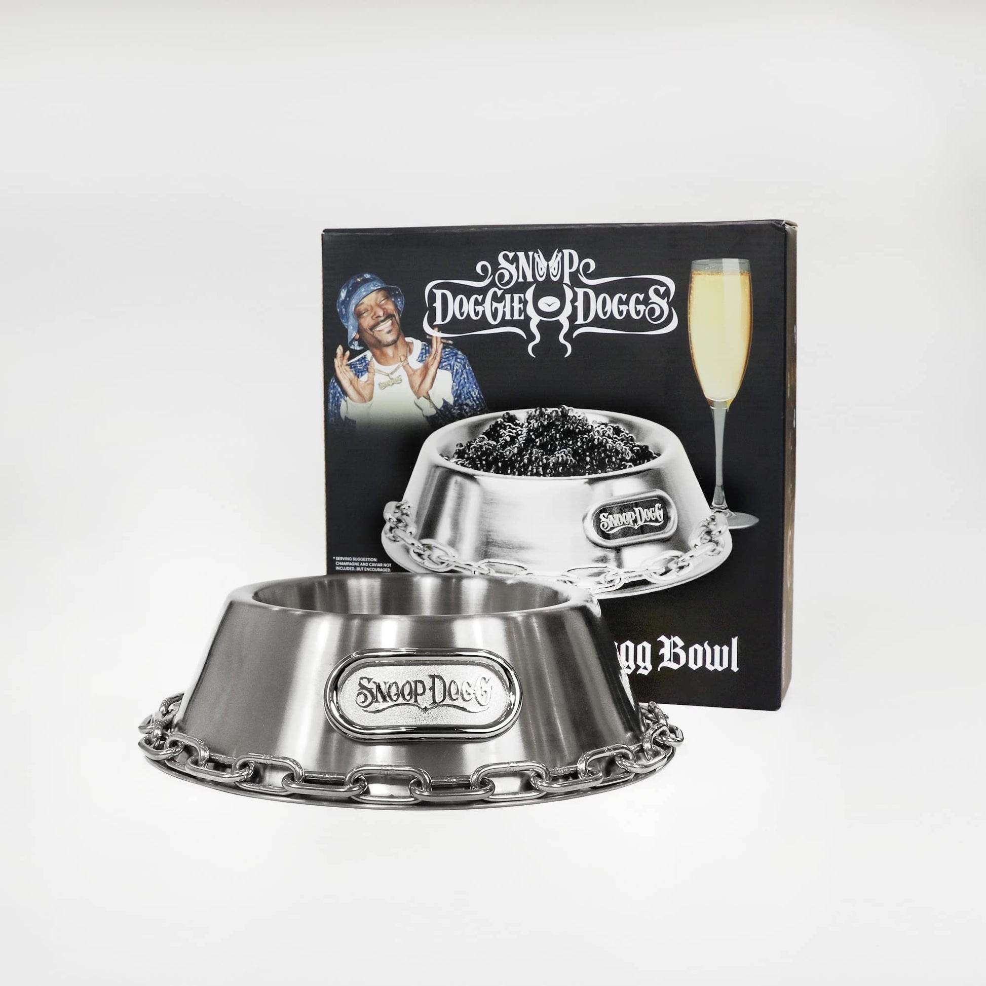 Tazón para Mascotas Snoop Doggie Doggs Acero Deluxe pequeño