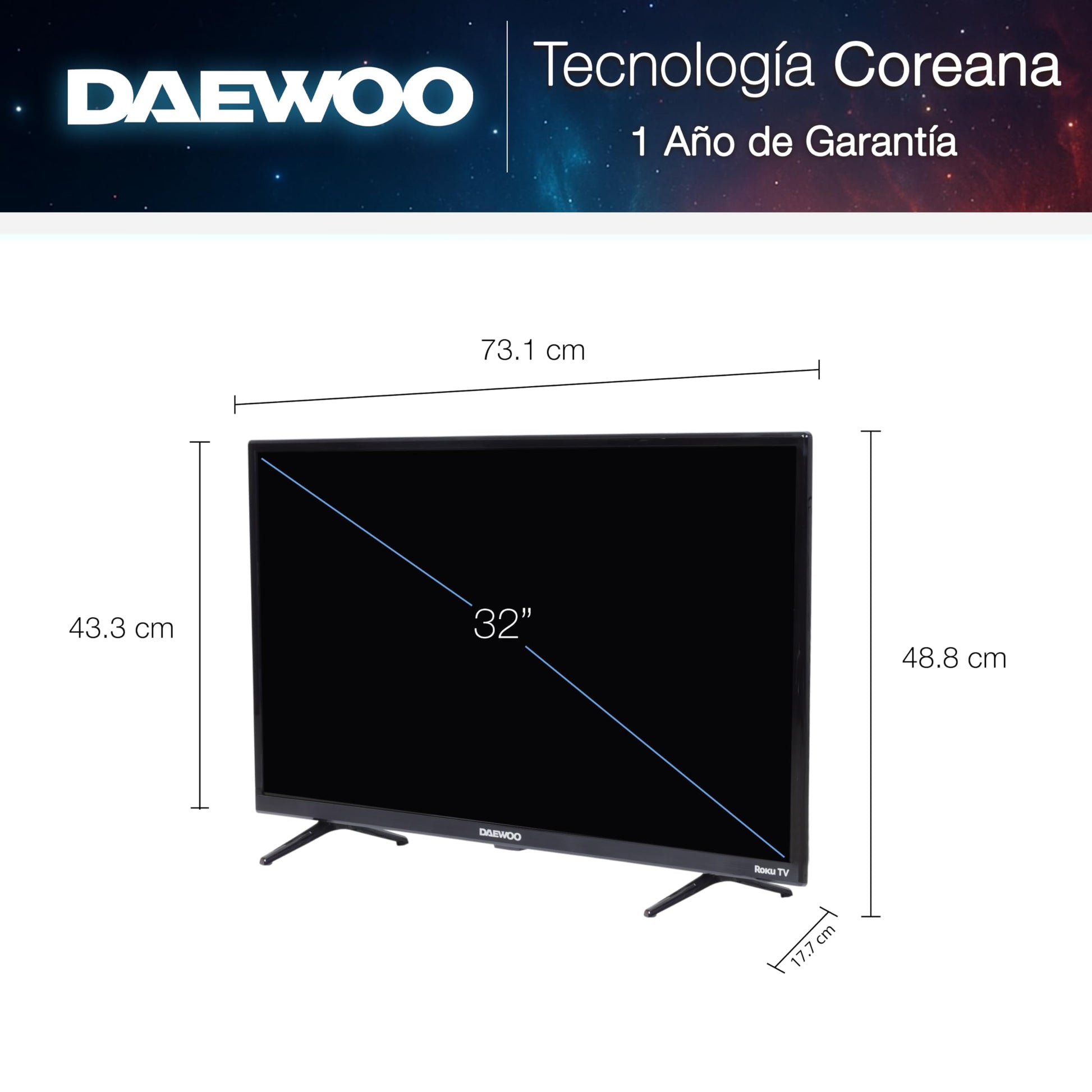Daewoo Pantalla LED 32" HD Smart TV DAW32R
