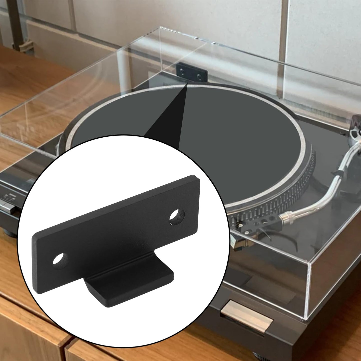 Micro Traders - Kit de reparación de bisagras de cubierta antipolvo compatible con Technics SL-D2 3200 B2 D3 Q3 y más modelos, piezas de repuesto de fácil instalación
