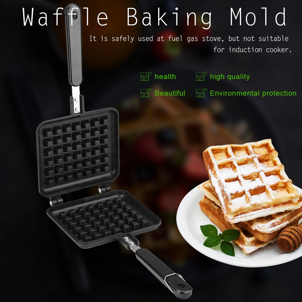 Waffle Maker Antiadherente Cocina Doméstica Horno Gas Herramienta de Hornear