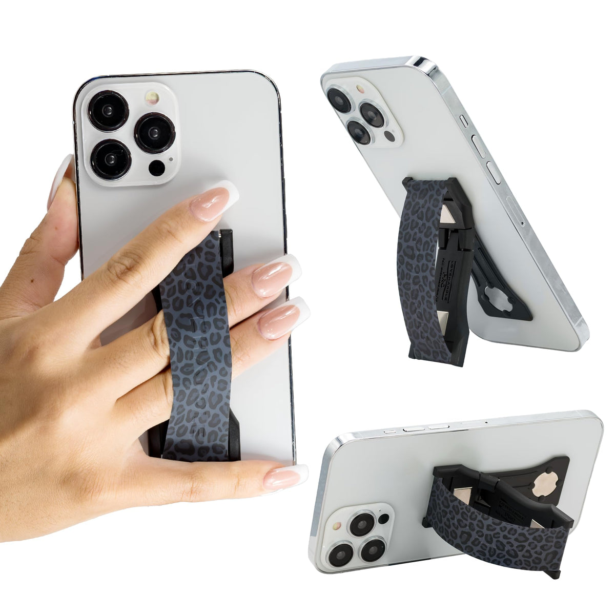 Soporte Magnético LoveHandle PRO Leopardo Negro Premium para Teléfono y Tableta