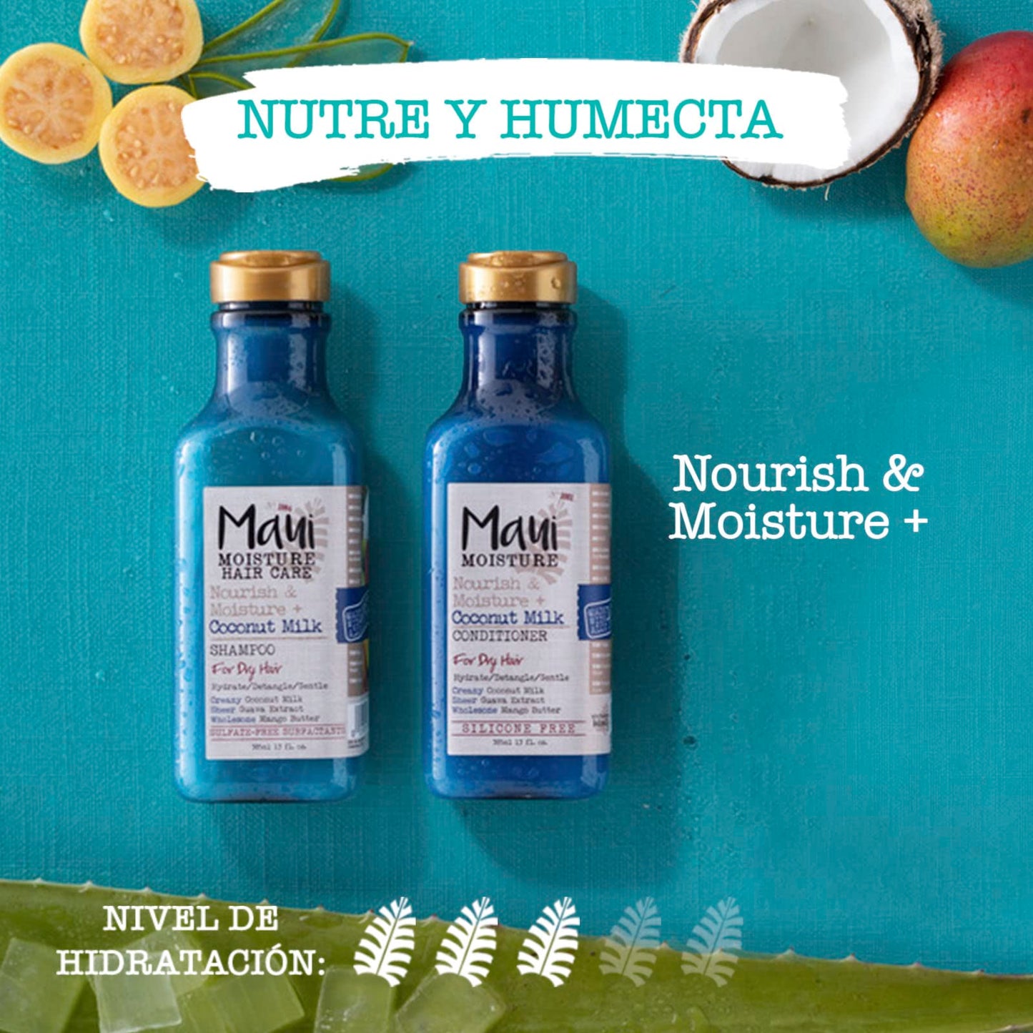 Maui Moisture - Mousse de espuma para rizos de leche de coco, 251 ml, 1 unidad, 1