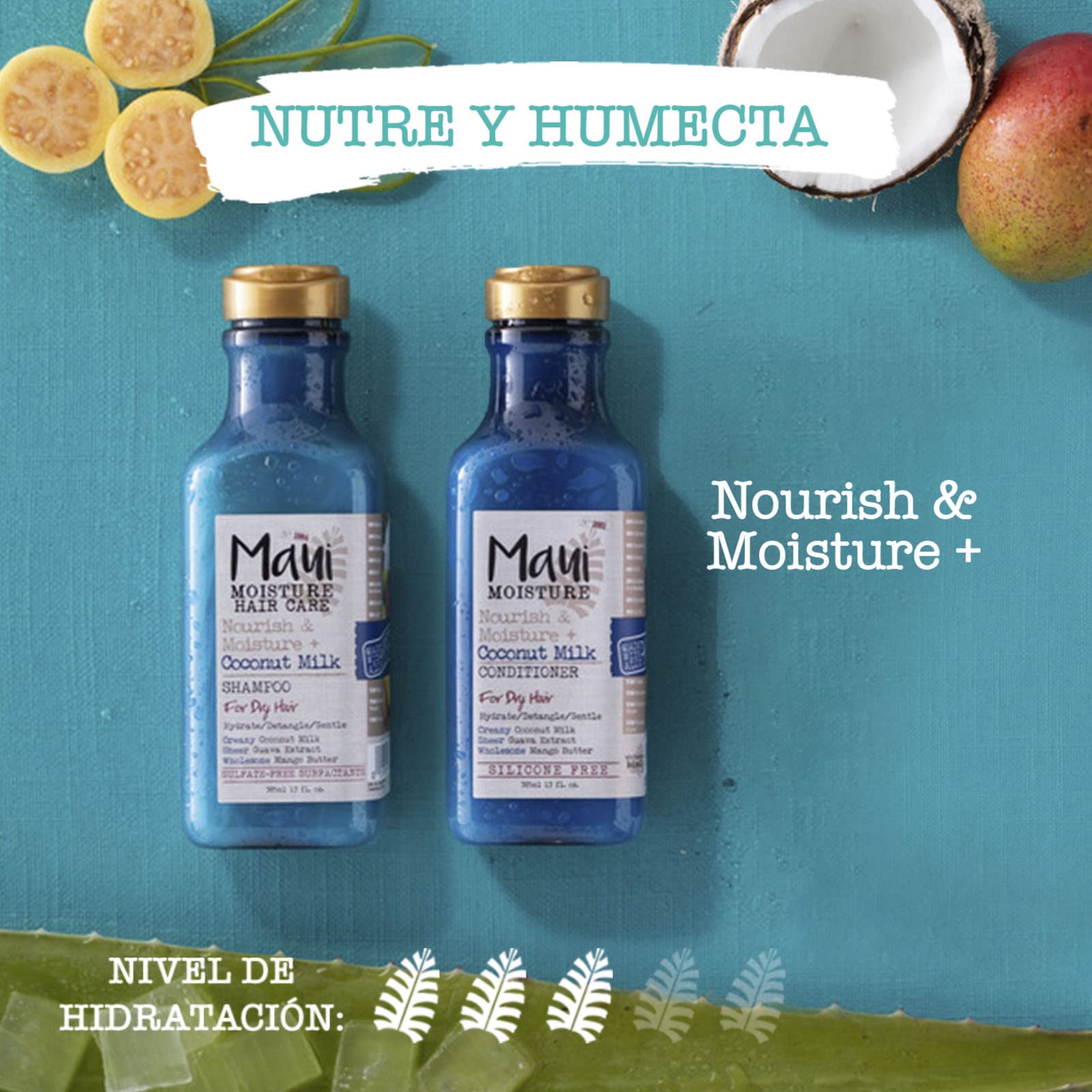 Maui Moisture - Mousse de espuma para rizos de leche de coco, 251 ml, 1 unidad, 1