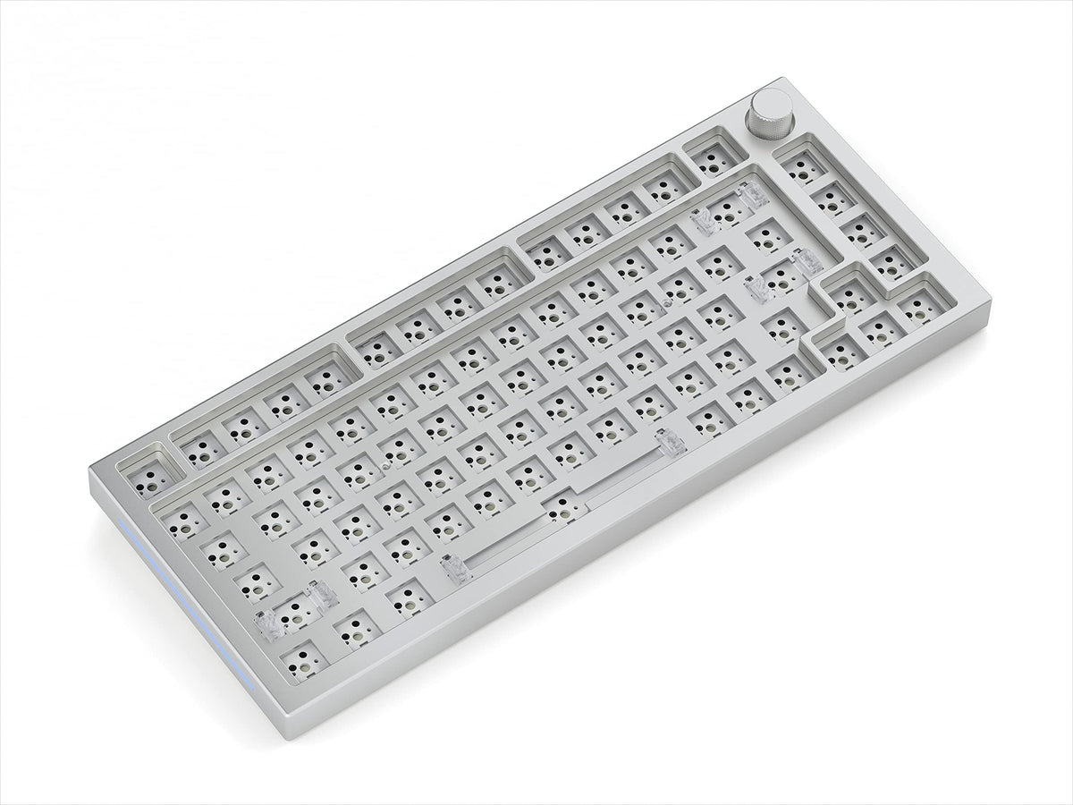 Teclado Mecánico Modular Glorious Hielo Blanco Junta de Alto Perfil Premium RGB 75% Reacondicionado