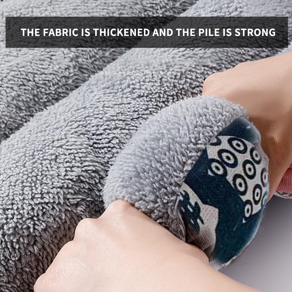 Cama para Perro ROSE&BEE Felpa Lavable Antideslizante 60x40CM para Mascotas Medianas y Chicas