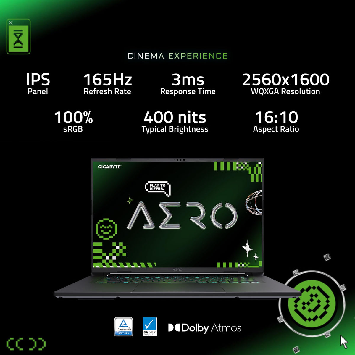 Portátil GIGABYTE Aero X16 AMD Ryzen AI 9 HX GeForce RTX 5070 de 16 Pulgadas