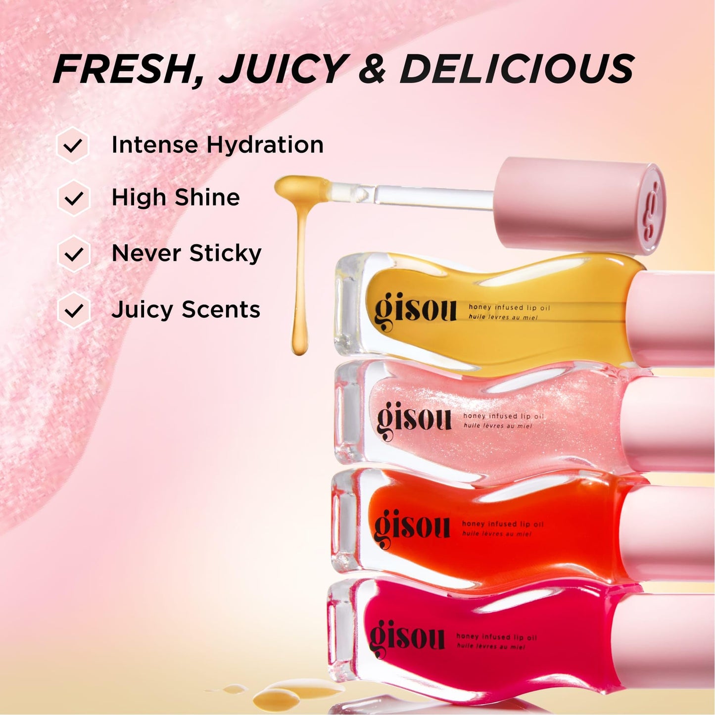 Honey infused Lip Oil (Mango Passion Punch, Pequeño) Gisou