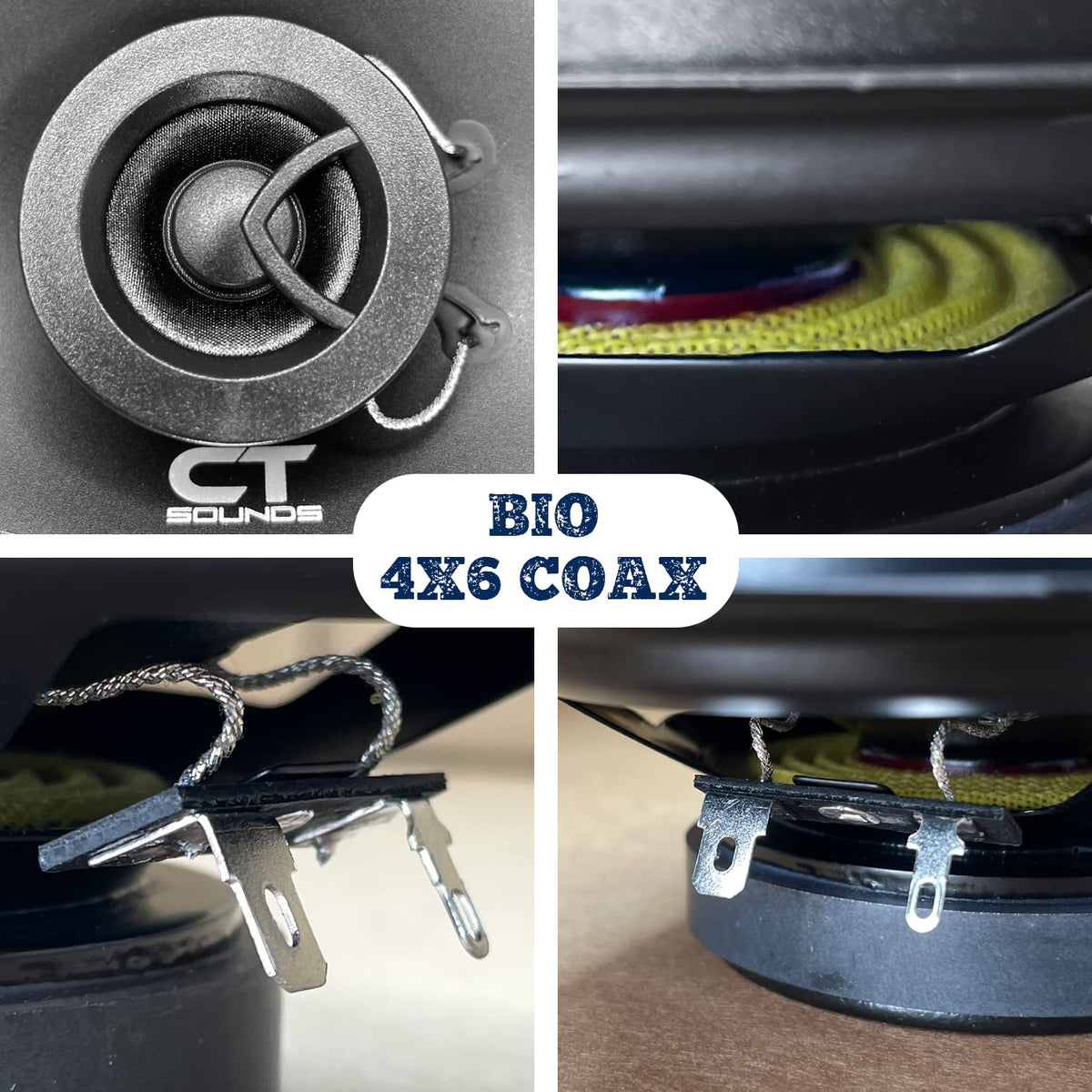 Altavoces Coaxiales CT Sounds BIO 4x6 160 Vatios para Coche