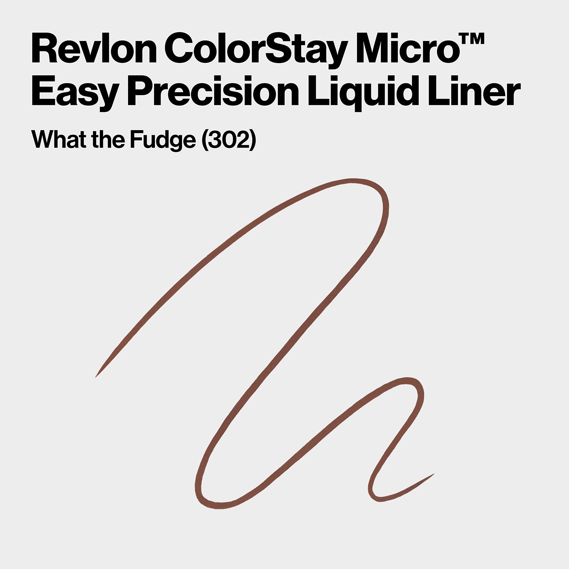 Revlon Colorstay Micro Easy Precision Liquid Liner, 302 What the Fudge Marron