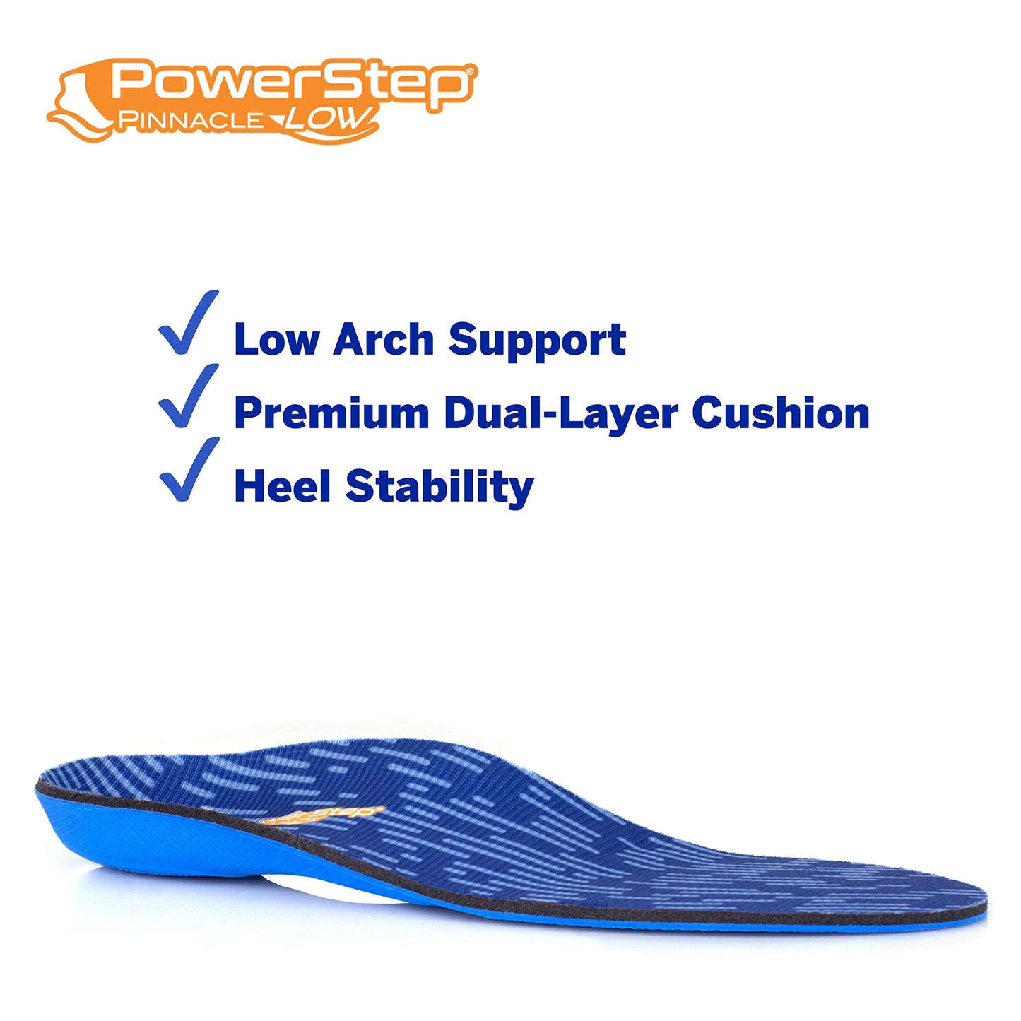 Plantilla Powerstep Pinnacle azul y naranja para hombre