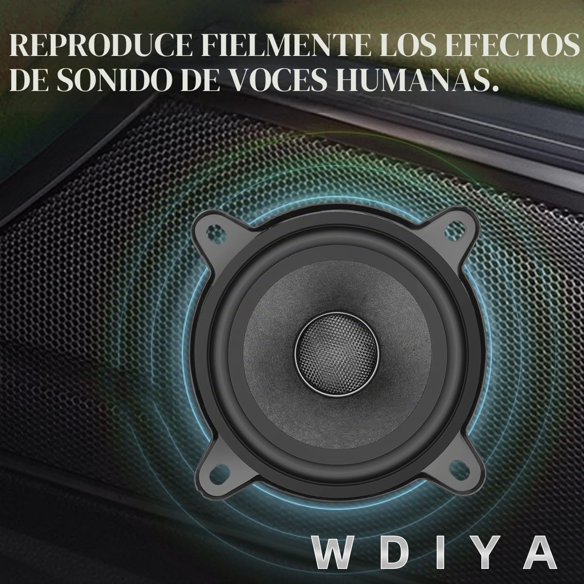 Altavoz de Coche WDiYA Fibra de Lana Sonido Envolvente Alta Fidelidad 300 W 4 Ohmios
