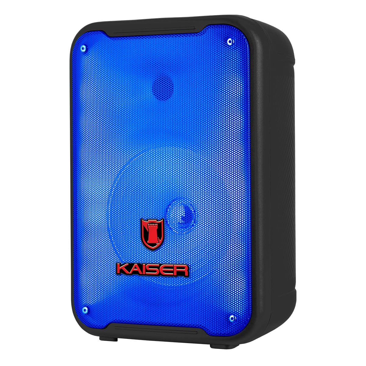 Kaiser Bocina Bluetooth 8 de Pulgadas Recargable con micrófono, Potencia de 6200w Pmpo 10W RMS con tecnología KSR-Link con Funciones Luz Flame KSW-7007