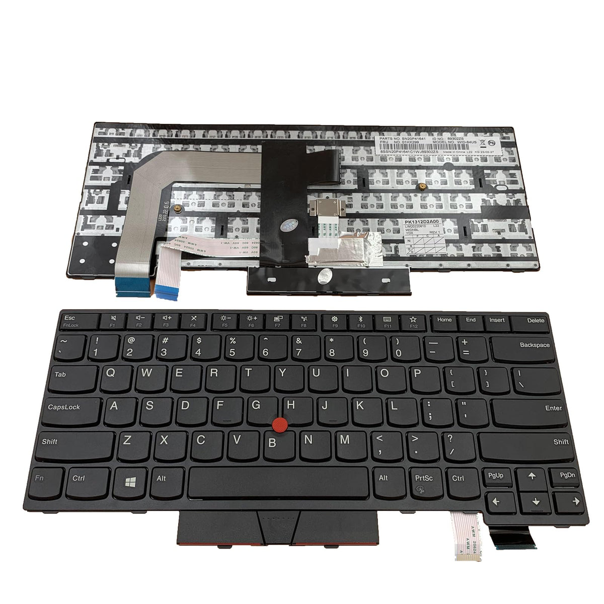 Repuesto de Teclado para Laptop Lenovo ThinkPad T470 T480 Sin Luz de Fondo Siakoocty