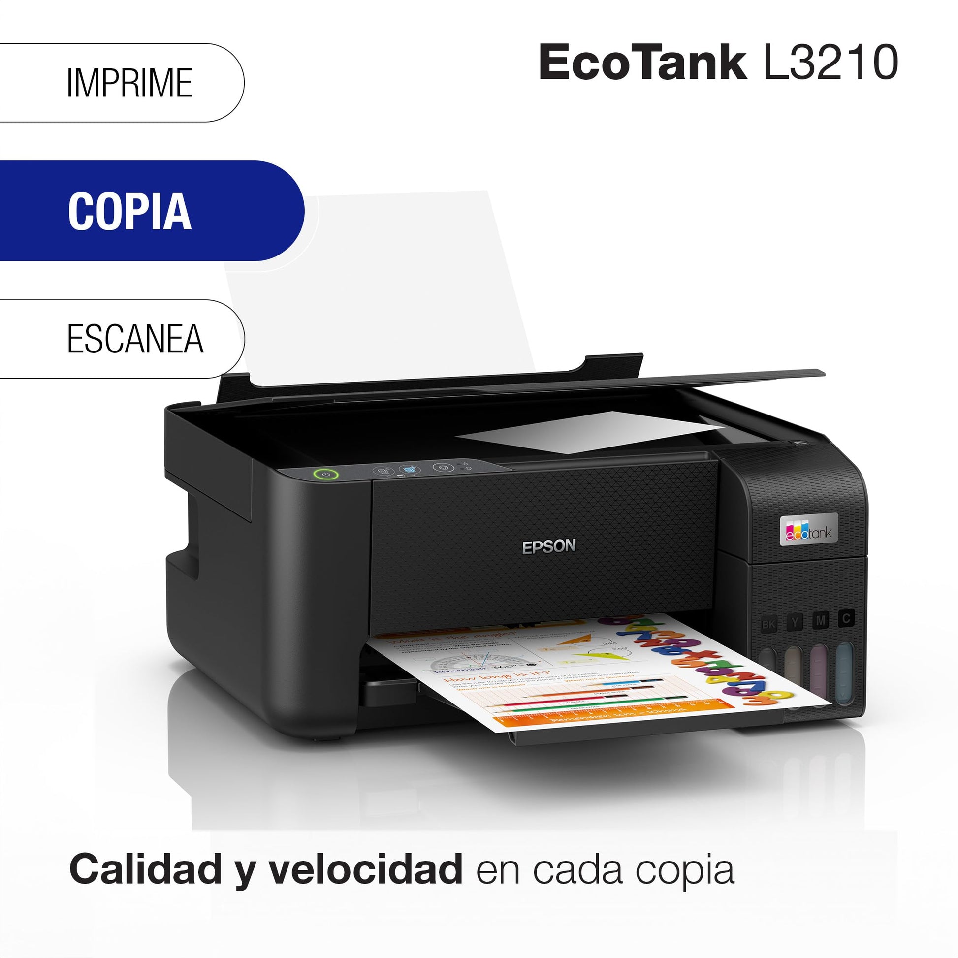 Epson Ecotank Impresora Multifuncional a Color L3210