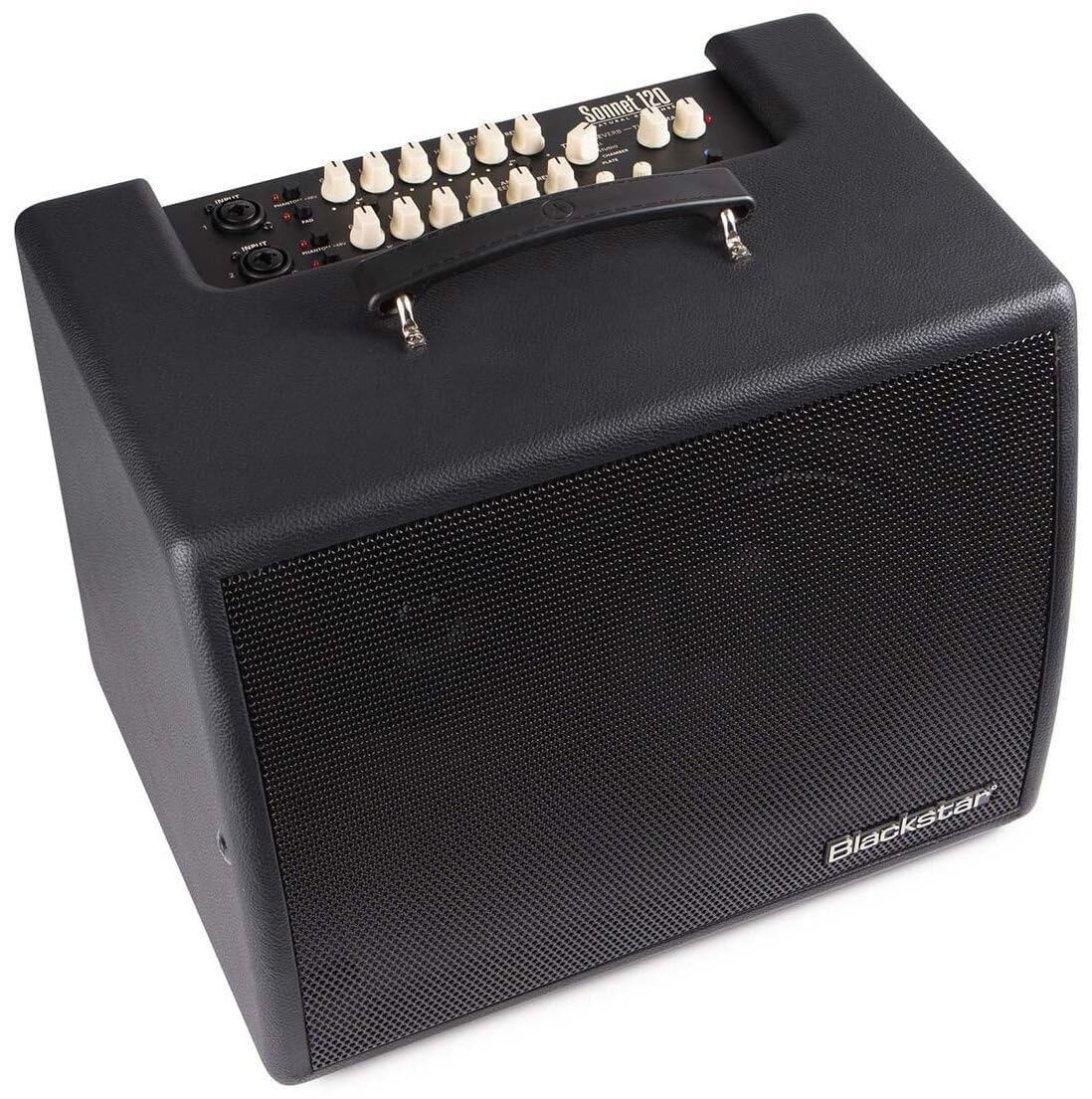Blackstar Sonnet - Amplificador Combinado de Guitarra acústica de 120 – 120 vatios 1 x 8 Pulgadas con 4 reverberaciones y Soporte inclinable, Color Rubio