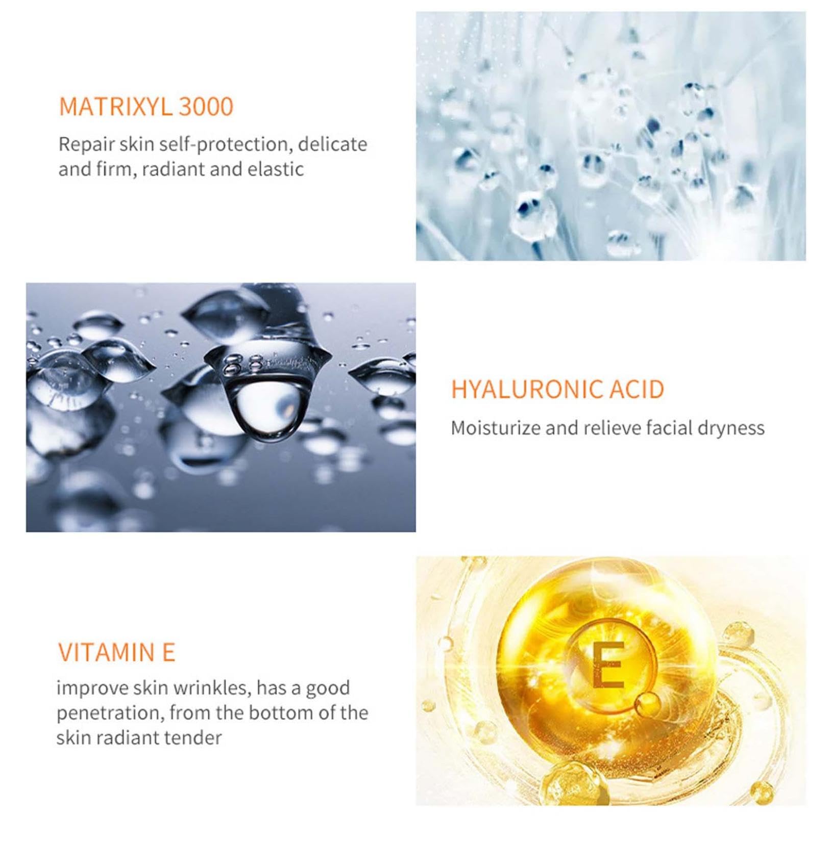 Serum Antiedad Antiarrugas y Reafirmante, Hidratación Profunda para Rostro y Cuerpo, Tratamiento Diario para la Piel, No Graso, 30 ml (3 Unidades) - Fórmula Avanzada 2025 con Efecto Lifting.