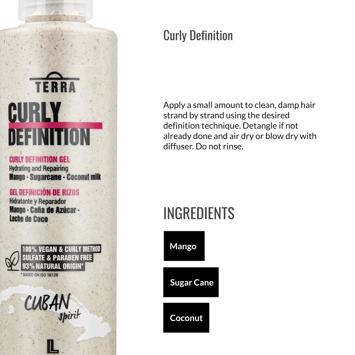 Lendan Terra Curly Definition 275ml Gel para definicion de rizos