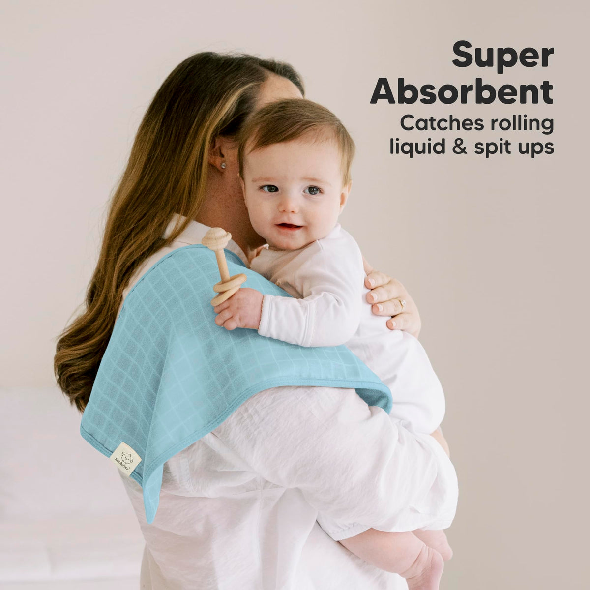 Paquete de 5 paños de muselina de algodón para eructos para bebés y niños, suaves y absorbentes, toalla de muselina grande, paños de lavado de algodón para bebés, recién nacidos, bebés, sin encoger