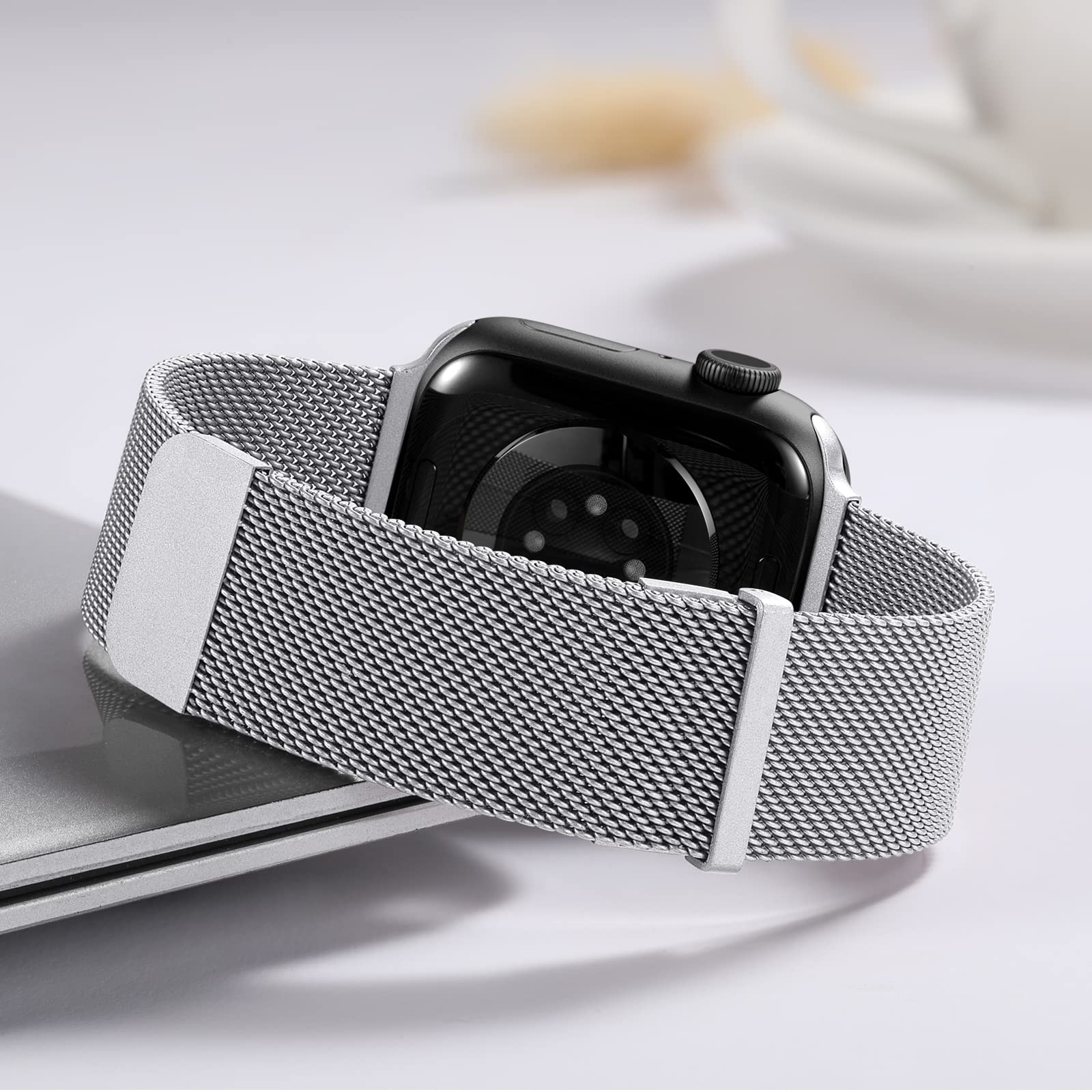 GEAK Compatible con Correa Apple Watch 38mm 40mm 41mm 42mm 44mm 45mm 49mm, Clásica Correa de Metal de Acero Inoxidable Compatible con iWatch Series 9 8 7 6 5 4 3 2 1/SE Ultra 2