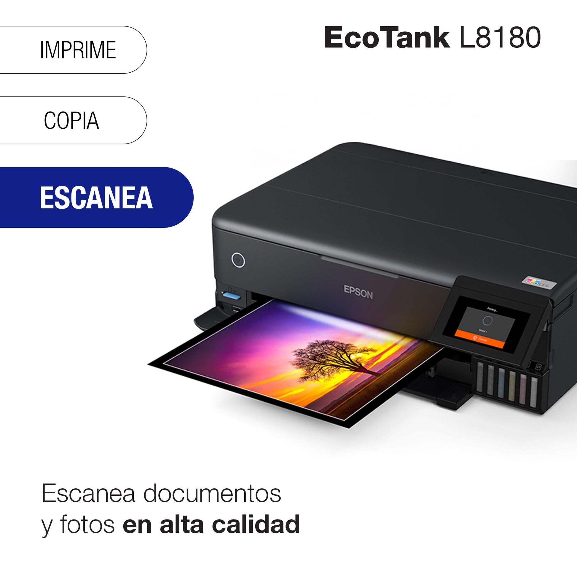 Epson Ecotank Impresora Fotográfica Multifuncional a Color L8180