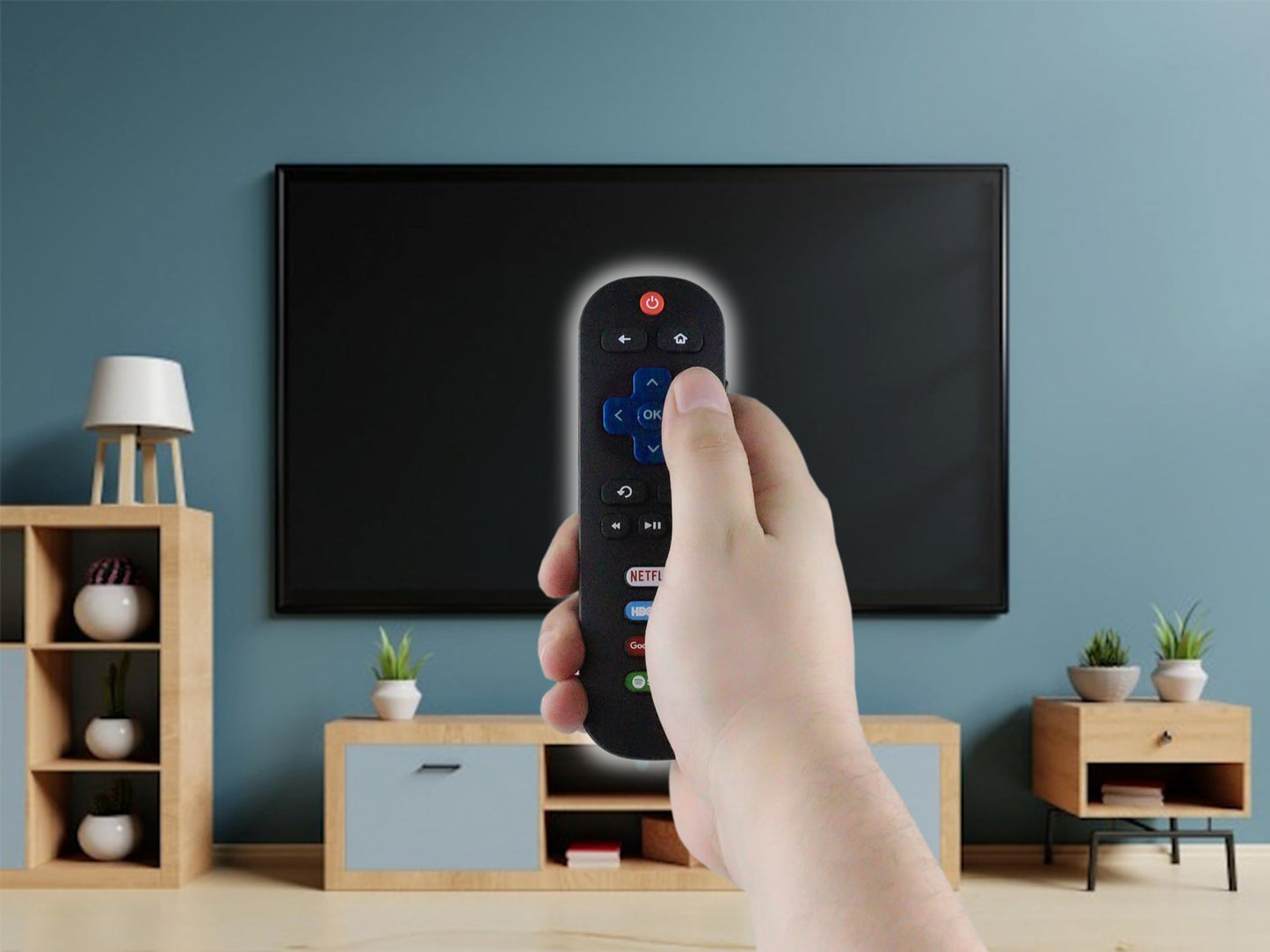 CONTROL EXPERT Control Remoto Compatible con TCL Roku TV Smart Pantalla 4K