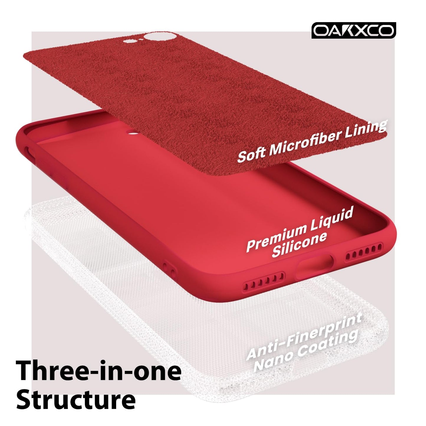 oakxco - Funda para iPhone SE de 3ª generación 2022/2020/2ª silicona, funda para iPhone 7/8, gel de goma suave, elegante, delgada, TPU mate, suave, para mujeres y niñas, lindas, rojo
