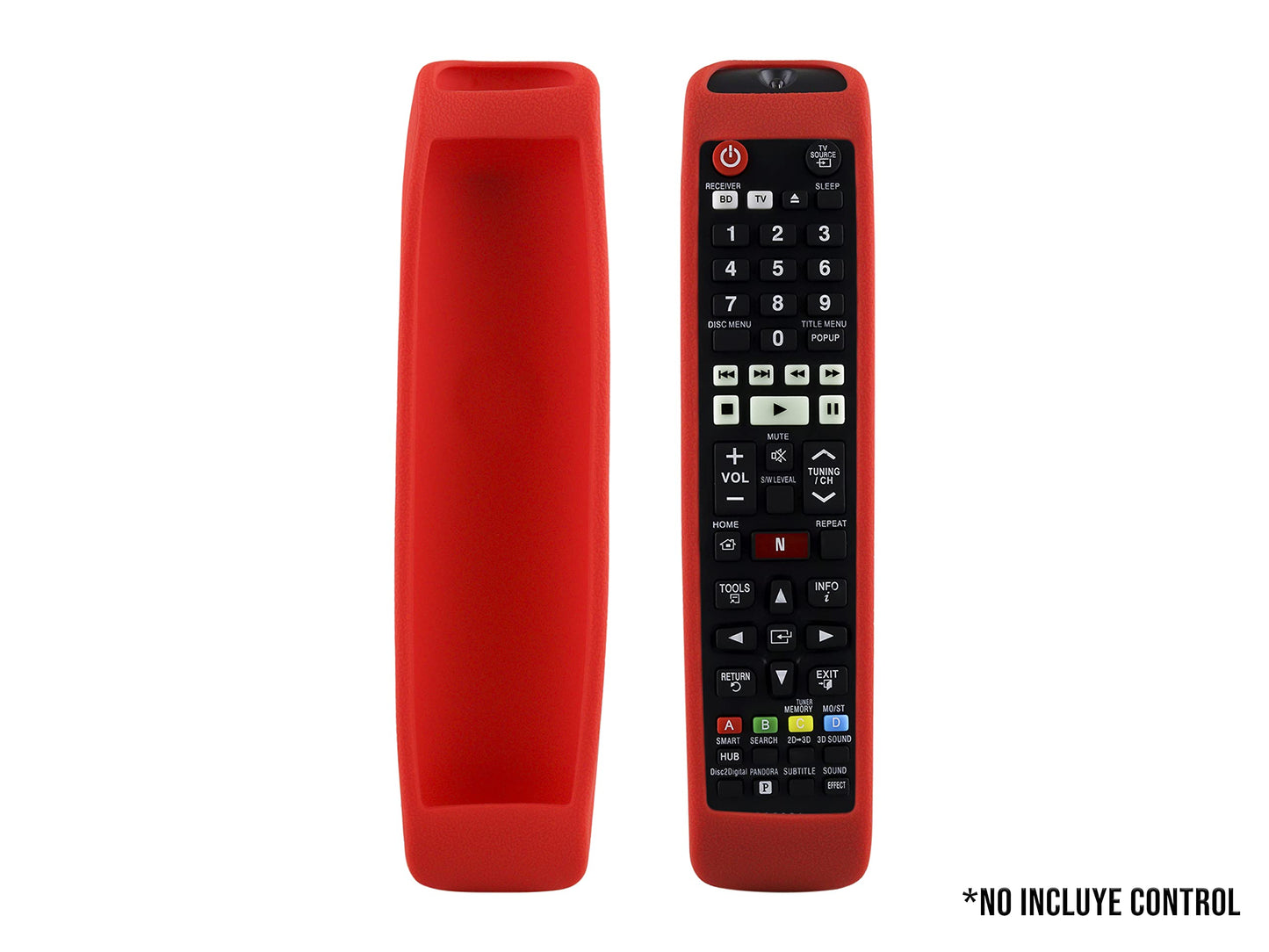 Funda Silicon para Control Samsung Bn59 Smart TV Case Protector (Red)