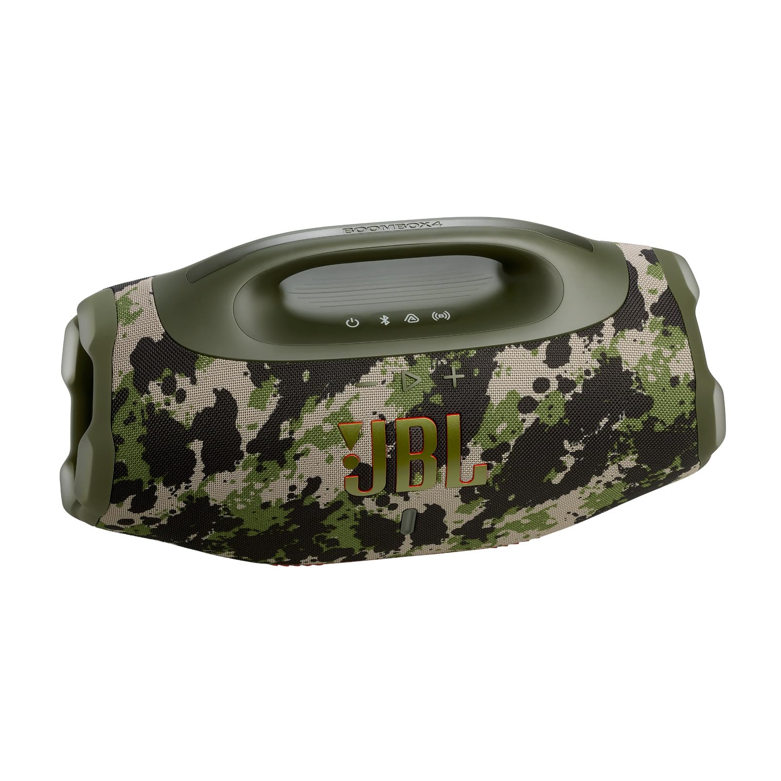 JBL Boombox 4 Bocina Portátil Bluetooth con Sonido Pro (AI Sound Boost), Resistente al Agua y Polvo IP68, hasta 34 Horas de reproducción, Auracast - Squad