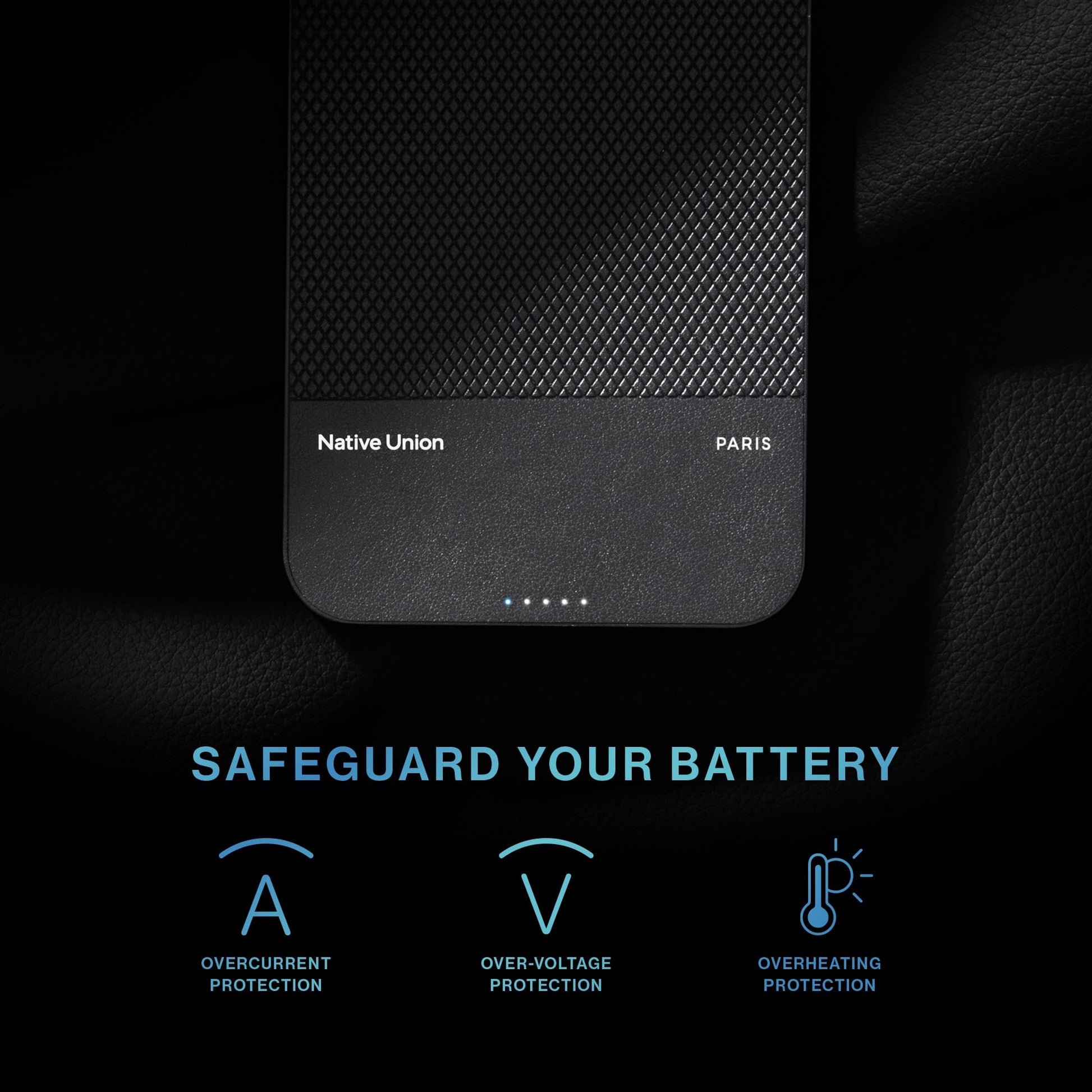 Cargador Portátil Native Union Magnético Compatible MagSafe 10000mAh Qi2 para iPhone