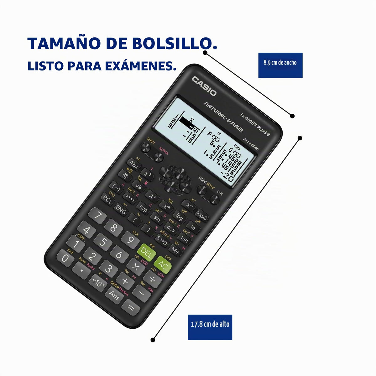 Calculadora Científica Casio Blanco FX-300ESPLSB-WAIT
