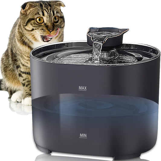 Bebedero MXCOCO LED Azul con Bomba Silenciosa para Mascotas