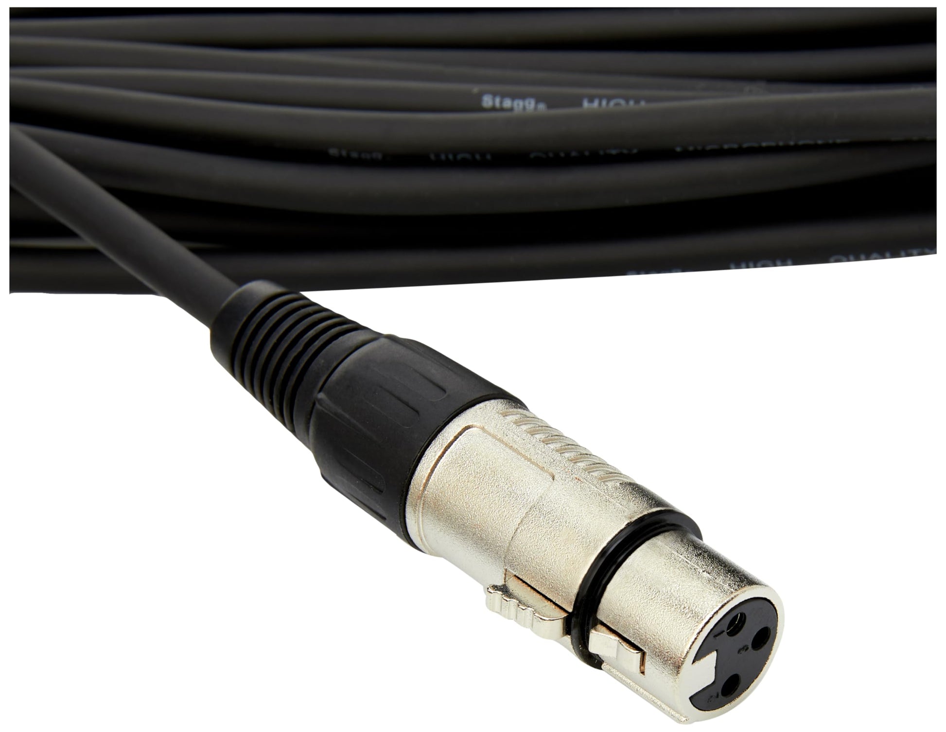 Cable de Micrófono Stagg Negro 50 Pies XLR/XLR