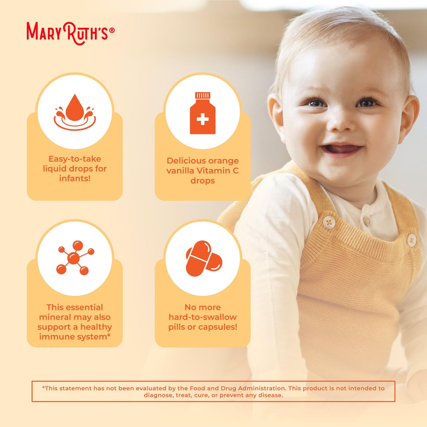 MaryRuth Organics | Infants Vitamin C Liquid Drops (2 oz) | Gotas líquidas de vitamina C para bebés (2 oz)