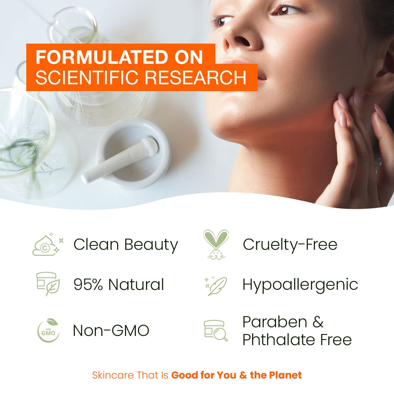 Natural Chemist Suero Facial Con Vitamina C Y Colágeno: Mejora La Elasticidad De La Piel, Reduce Las Manchas Oscuras Y Las Arrugas, Ilumina El Cutis - 1,69 Onzas Líquidas/50 M Vitamina C Y Colágeno