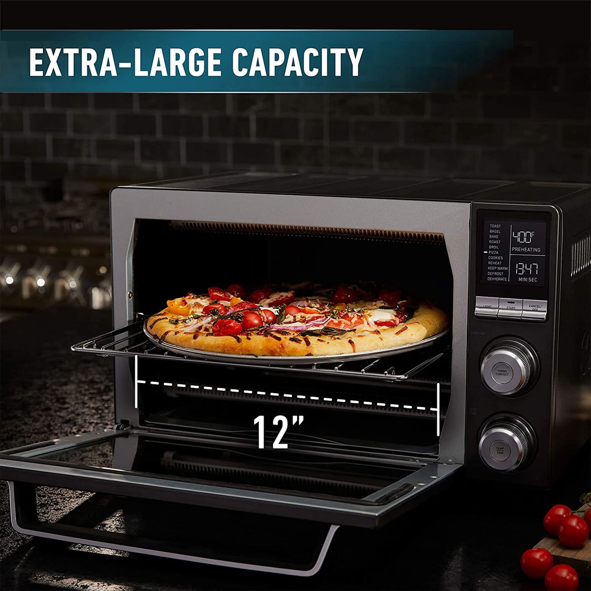 Calphalon - Batidora para horno (acero inoxidable), Horno tostador, Dark Stainless Steel, Una talla, 1