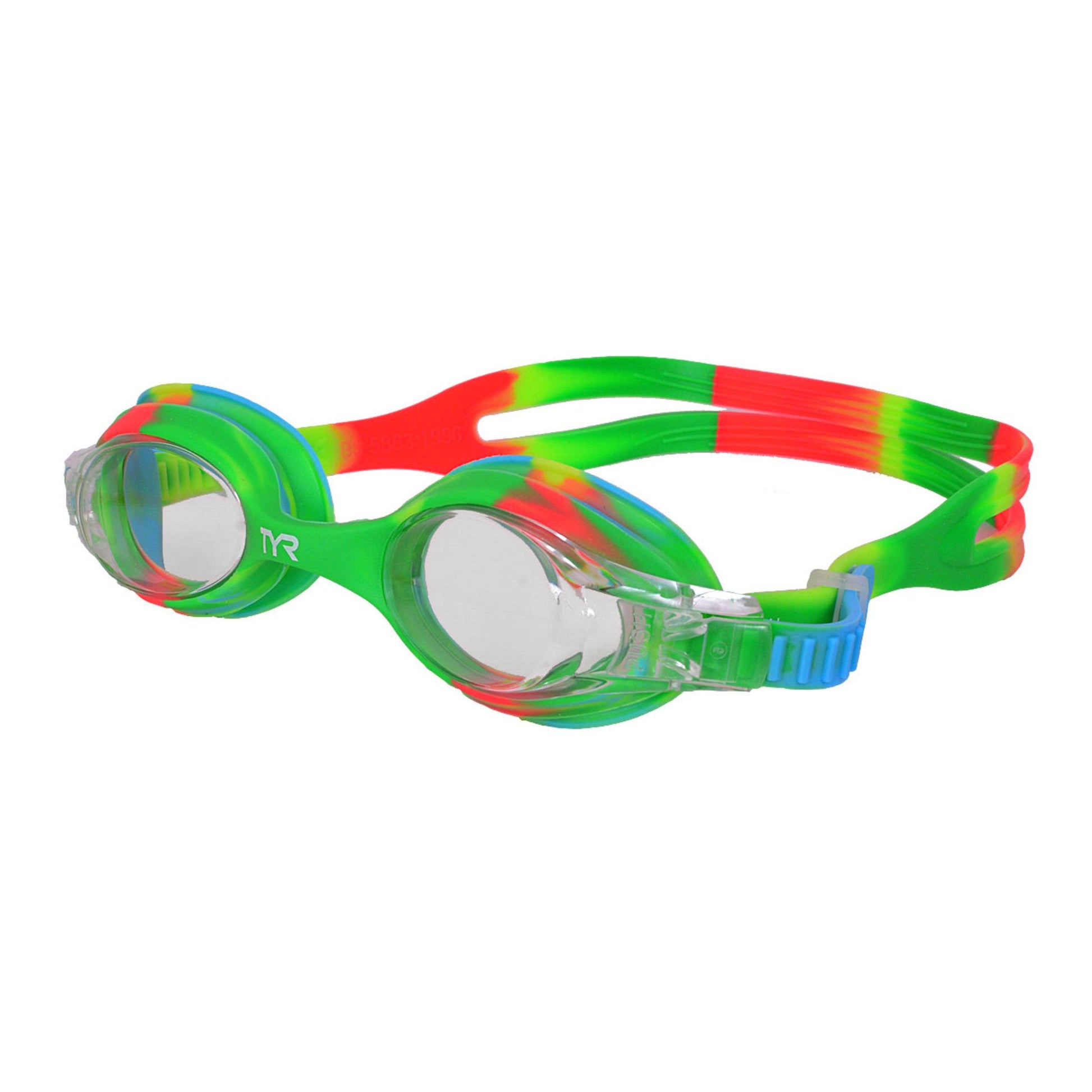 Anteojos TYR Swimple Tie Dye verde naranja para Jóvenes