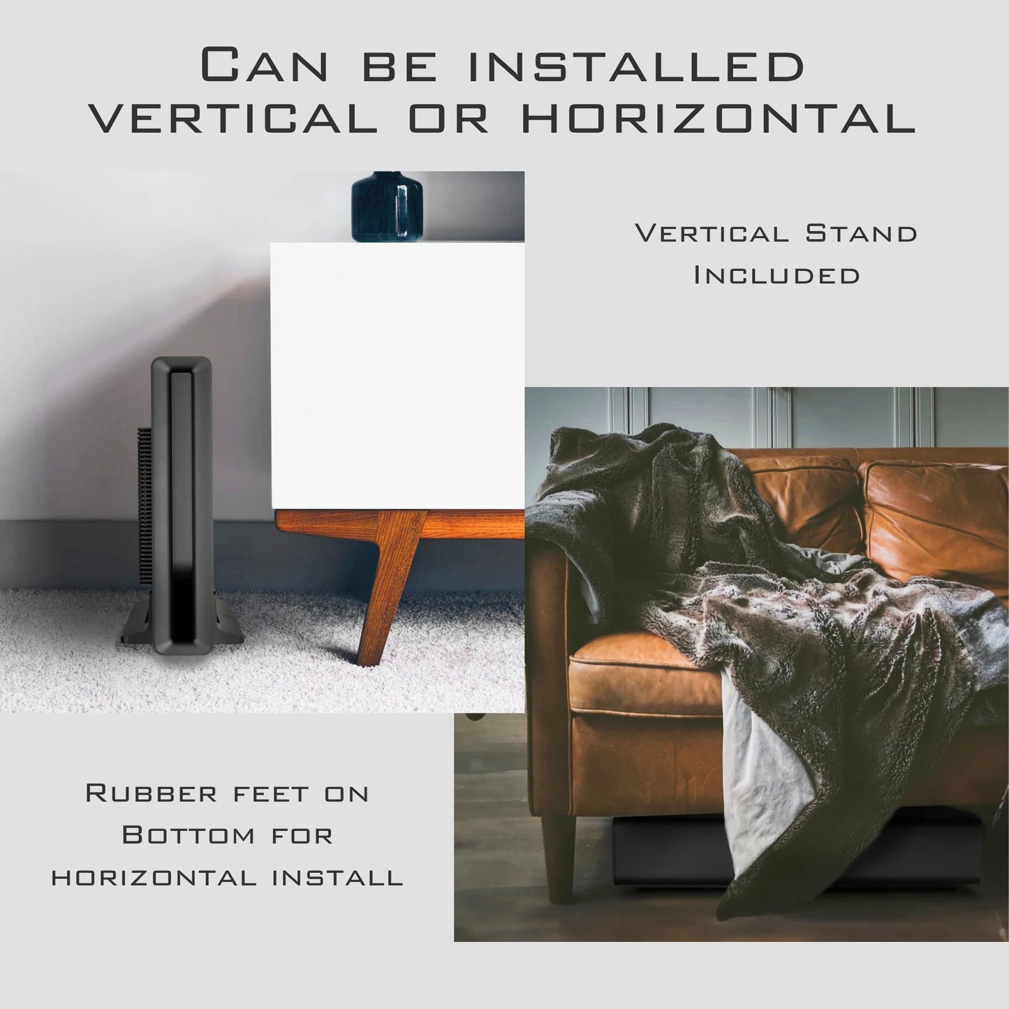 VSSL SX Subwoofer | Sonido envolvente digital Dolby 5.1 | Subwoofer inalámbrico de 10 pulgadas | Diseñado para colocación plana o vertical | Compatible con barra de sonido SX y altavoces | Subwoofer