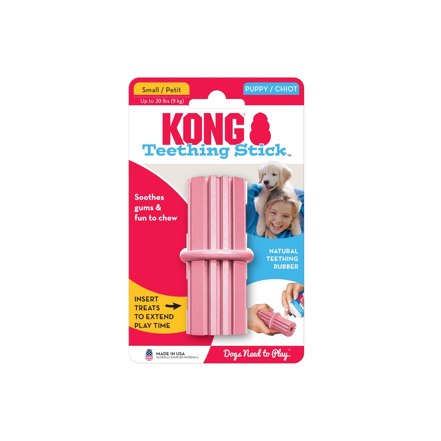 KONG Juguete en Forma de Barra para Cachorros en Dentición, pequeño