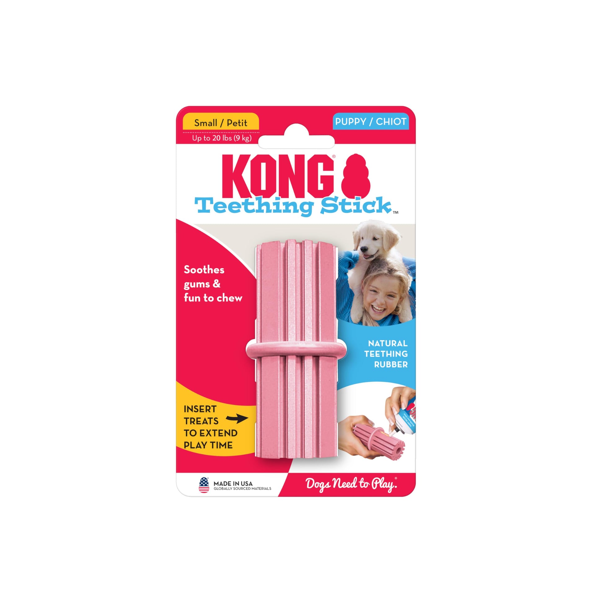 KONG Juguete en Forma de Barra para Cachorros en Dentición, pequeño