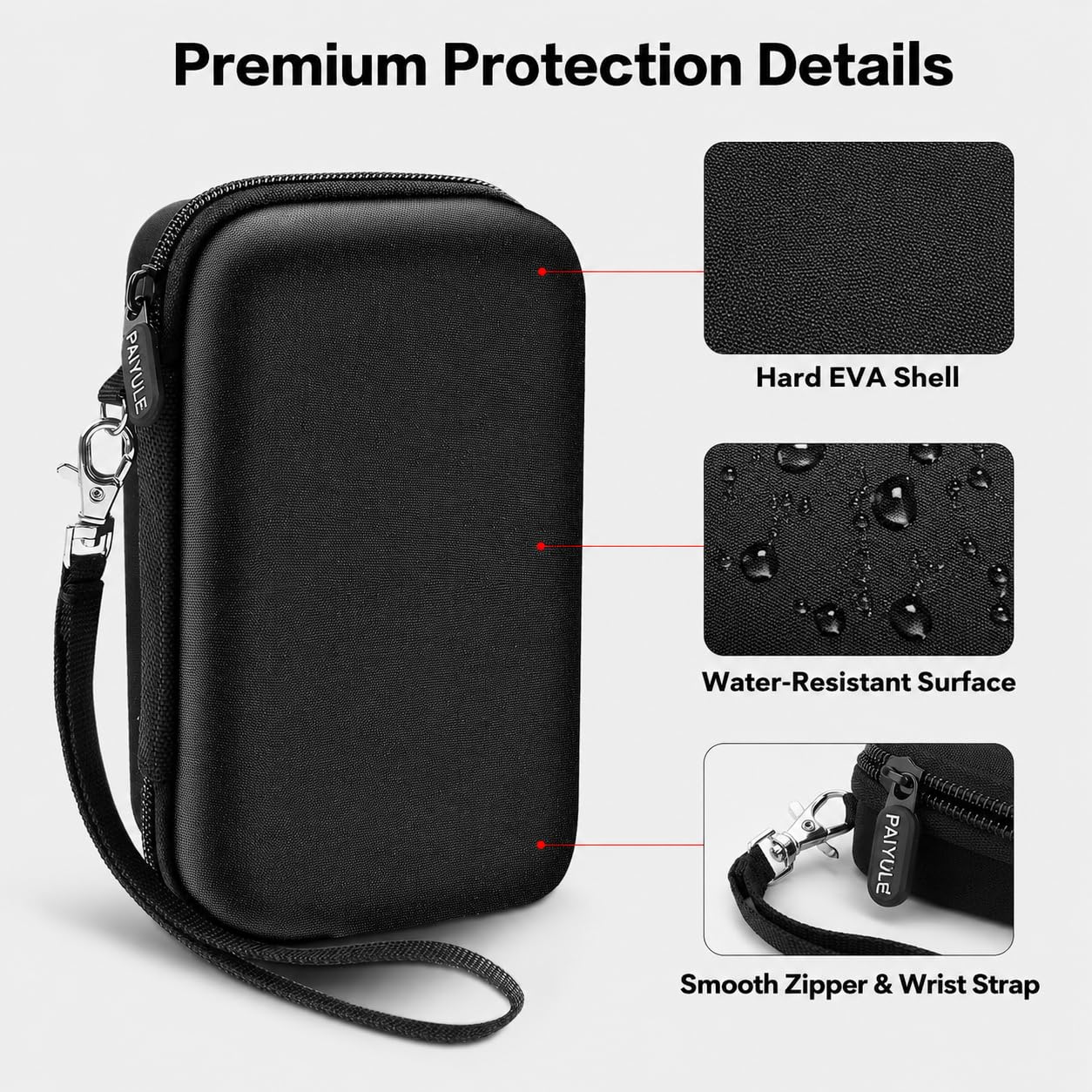 Funda compatible con la afeitadora Andis Profoil Lithium Plus Titanium 17200/17150 Pro Foil, almacenamiento de viaje para montaje de papel de aluminio de repuesto y cortadores interiores (solo caja)