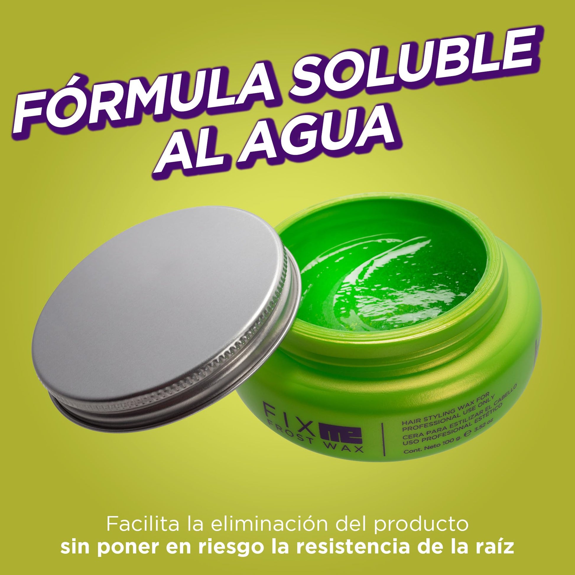 KÜÜL - Fix Me Frost Wax Cera para Cabello 100 g, de Aspecto Natural y Apariencia Brillante, Separa y Define el Cabello, Aporta 100% Brillo, No Deja el Cabello Duro, Ideal para Cabello Abundante