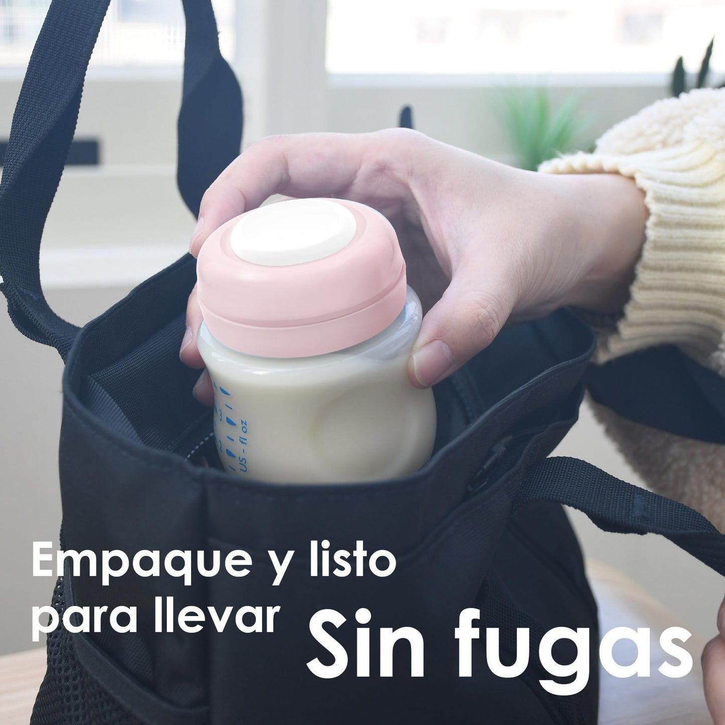 Maymom Tapas Sólidas, también conocidas como Tapas de Viaje, con Anillo de Sellado, Compatibles con Biberones Avent; La tapa reemplaza el aro roscado y el disco de sellado del biberón Avent Natural; Compatible con biberones Avent Anticólicos de Polipropil