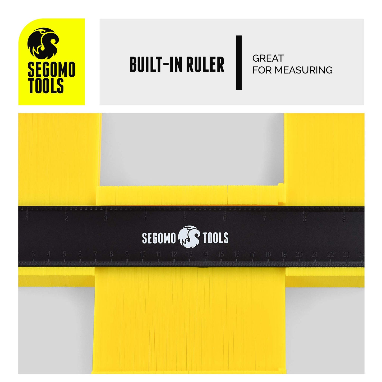 Herramienta de Medidor de Contorno Segomo Tools Rojo con Bloqueo de 2 Piezas