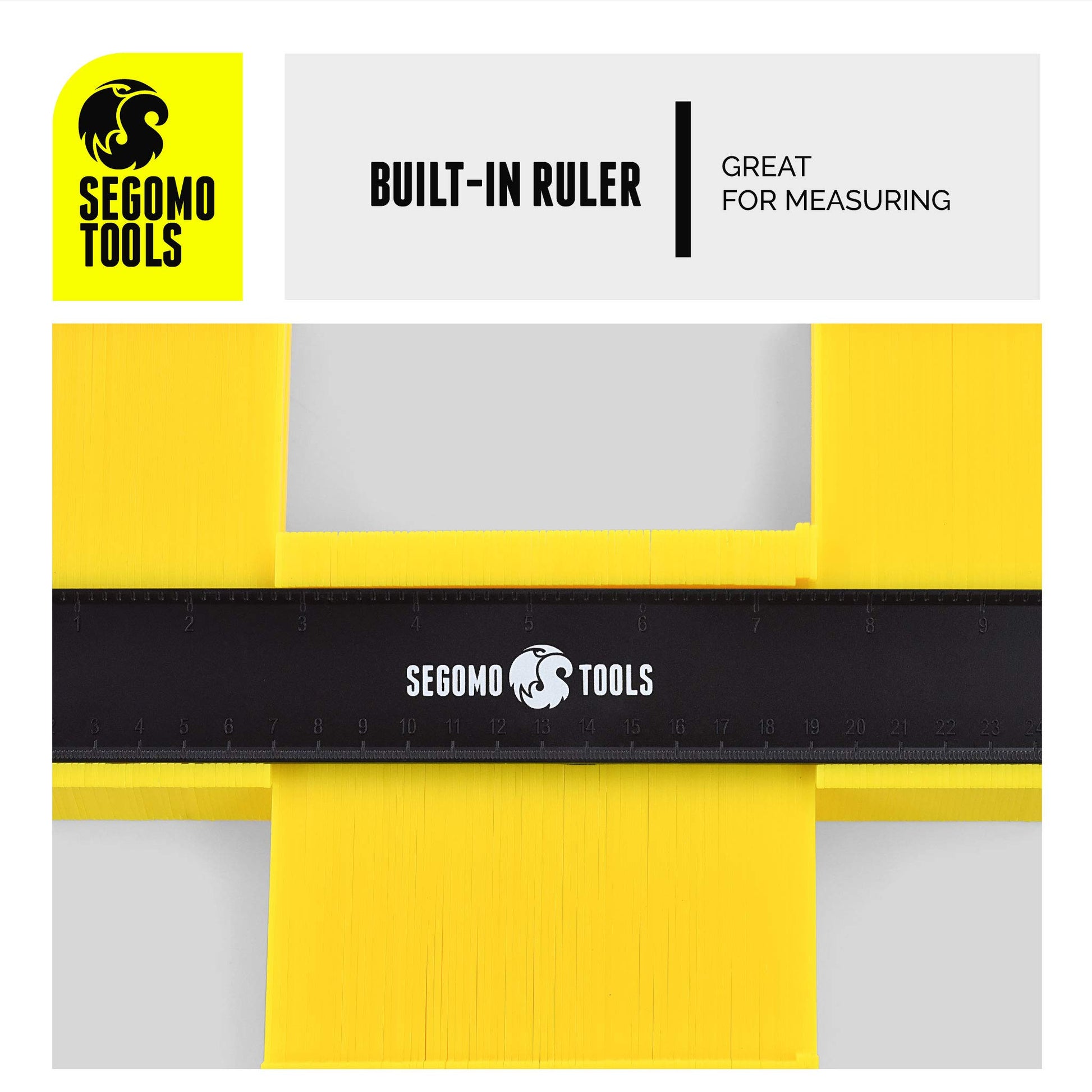 Herramienta de Medidor de Contorno Segomo Tools Rojo con Bloqueo de 2 Piezas