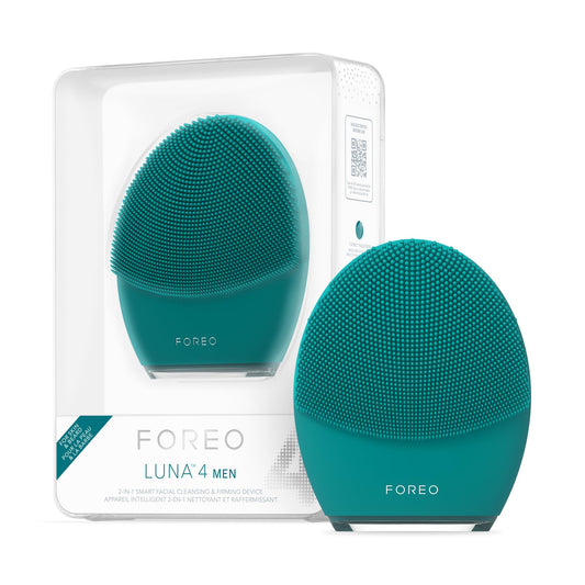 Cepillo De Limpieza Facial FOREO LUNA 4 MEN Negro con Masaje Reafirmante para Hombre